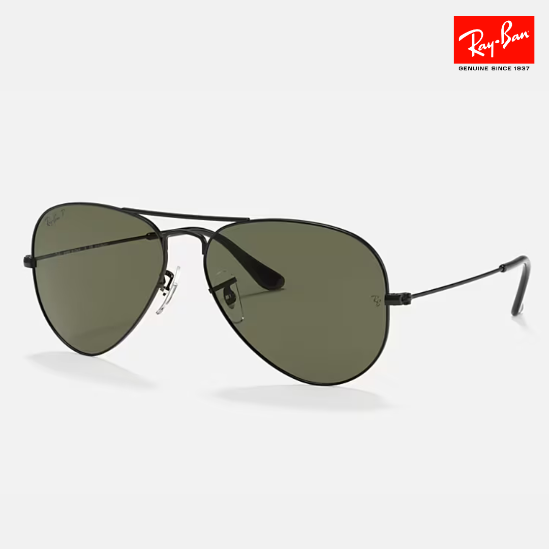 Óculos R.Ban -  Aviator Classic Preto lente Verde