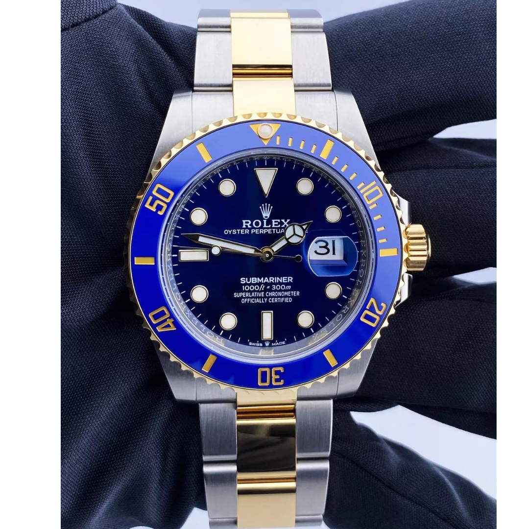 Relógio R0LEX. Submariner Azul