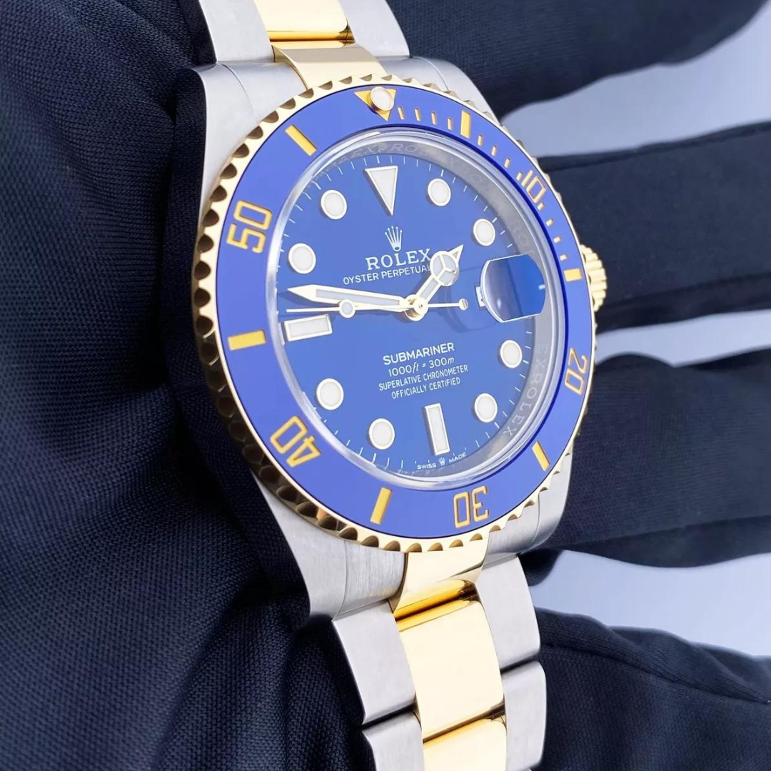 Relógio R0LEX. Submariner Azul