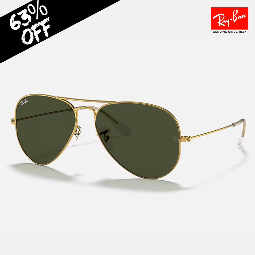 Óculos R.Ban - Aviator Classic Ouro