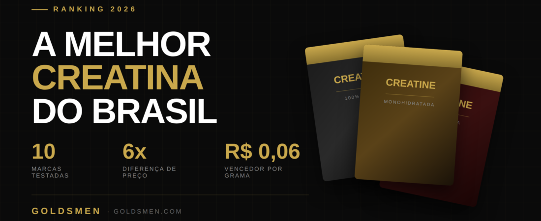 RANKING 2026 – Melhores Creatinas Custo-benefício